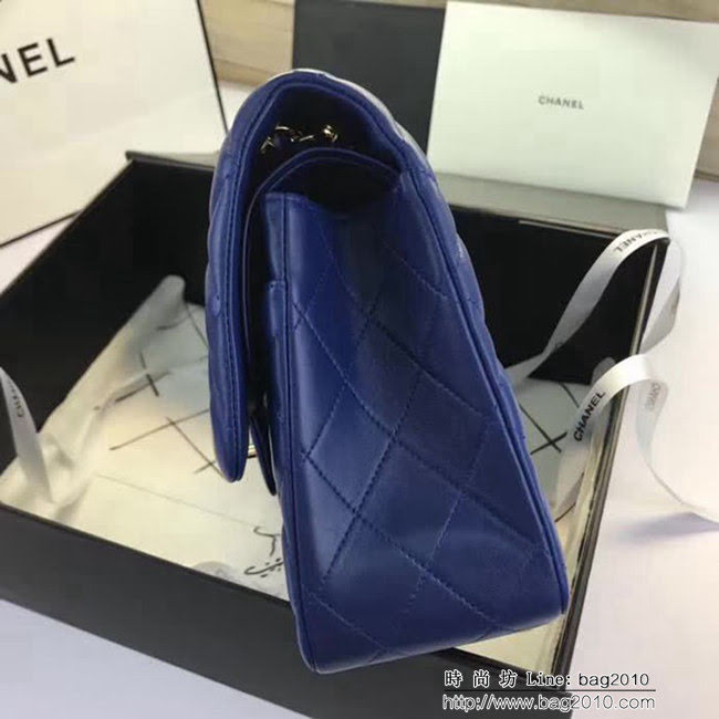 香奈兒CHANEL 升級版A1113全新經典小羊皮金銀鏈條單肩斜挎包 DSC1754